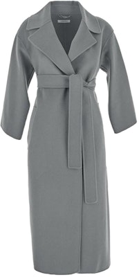 (W) ''S Max Mara S MAX MARA FW22 Abrigo de Manga Larga y Solapa Oversized Gris Claro VENICE700070 Order (W) ''S Max Mara S MAX MARA FW22 Abrigo de Manga Larga y Solapa Oversized Gris Claro VENICE700070