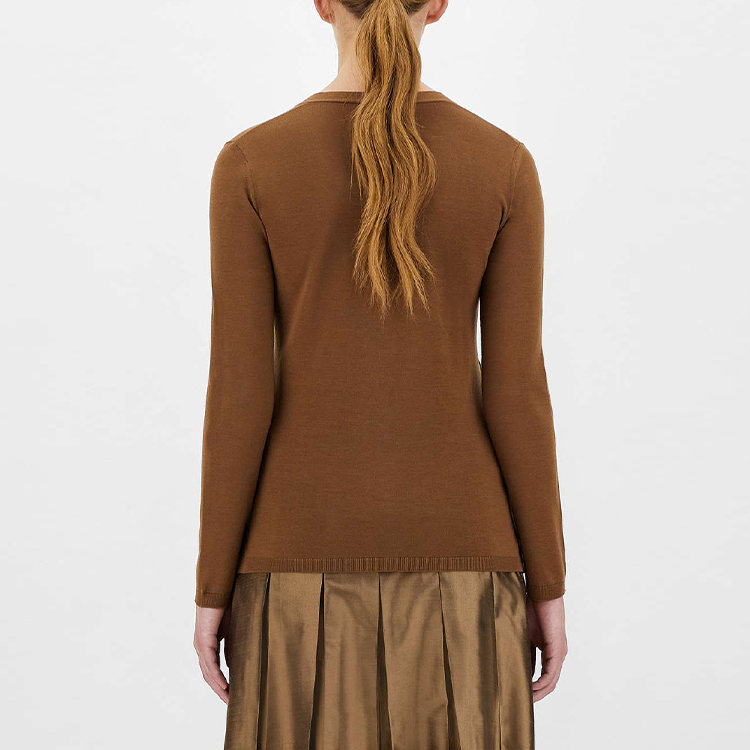 Shop (W) ''스 맥스마라 골드 브이넥 울 가디건 스웨터. 9346031906002-ERICE