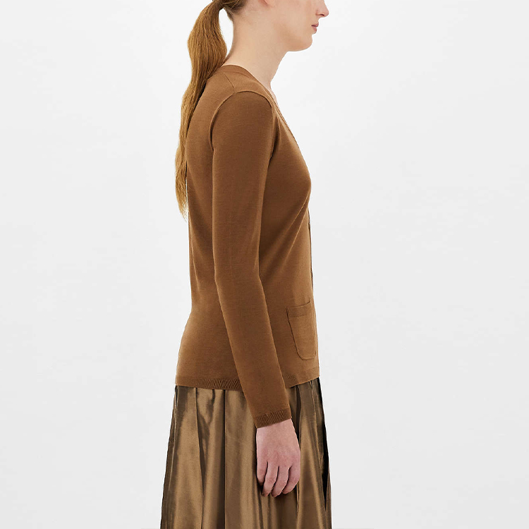 Purchase (W) ''스 맥스마라 골드 브이넥 울 가디건 스웨터. 9346031906002-ERICE