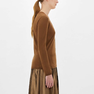 (W) ''스 맥스마라 골드 브이넥 울 가디건 스웨터. 9346031906002-ERICE Purchase (W) ''스 맥스마라 골드 브이넥 울 가디건 스웨터. 9346031906002-ERICE