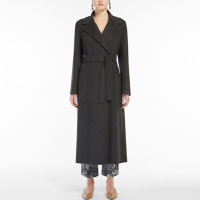 (W) ''S Max Mara S MAX MARA Paolore Mantel Kelabu Panjang dengan Rekaan Belakang Belah. 9016022906023-PAOLORE Lookbook (W) ''S Max Mara S MAX MARA Paolore Mantel Kelabu Panjang dengan Rekaan Belakang Belah. 9016022906023-PAOLORE