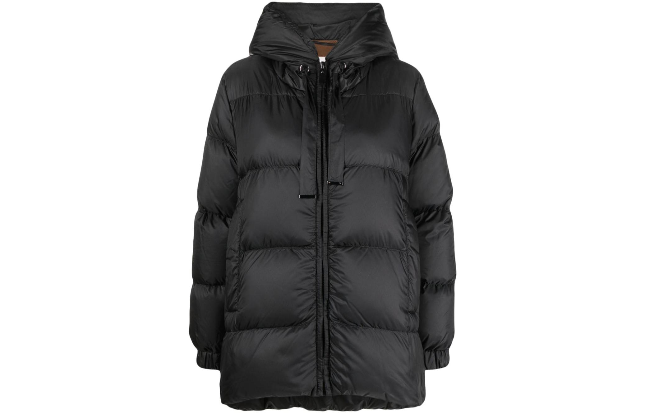 Order (W) ''斯马克斯玛拉 S MAX MARA 纯色连帽拉链夹克 黑色'' 2394860336600-009