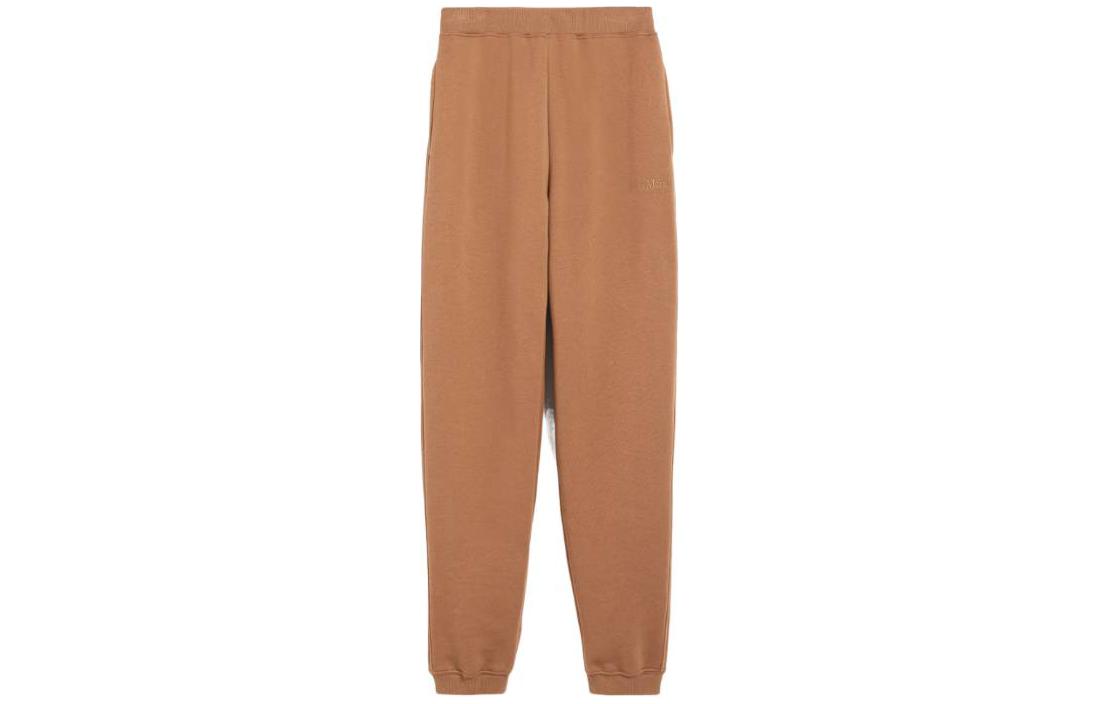 Order (Women) 'S Max Mara S MAX MARA Tamaro Cotton Fleece Joggers Khaki Casual Elastic  Pants 9781044106002-TAMARO