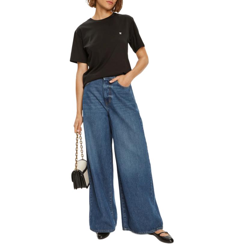 Shop (W) ''S Max Mara WEEKEND MaxMara Vaqueros Anchos de Denim con Cinturón Azul 2425186061600-005