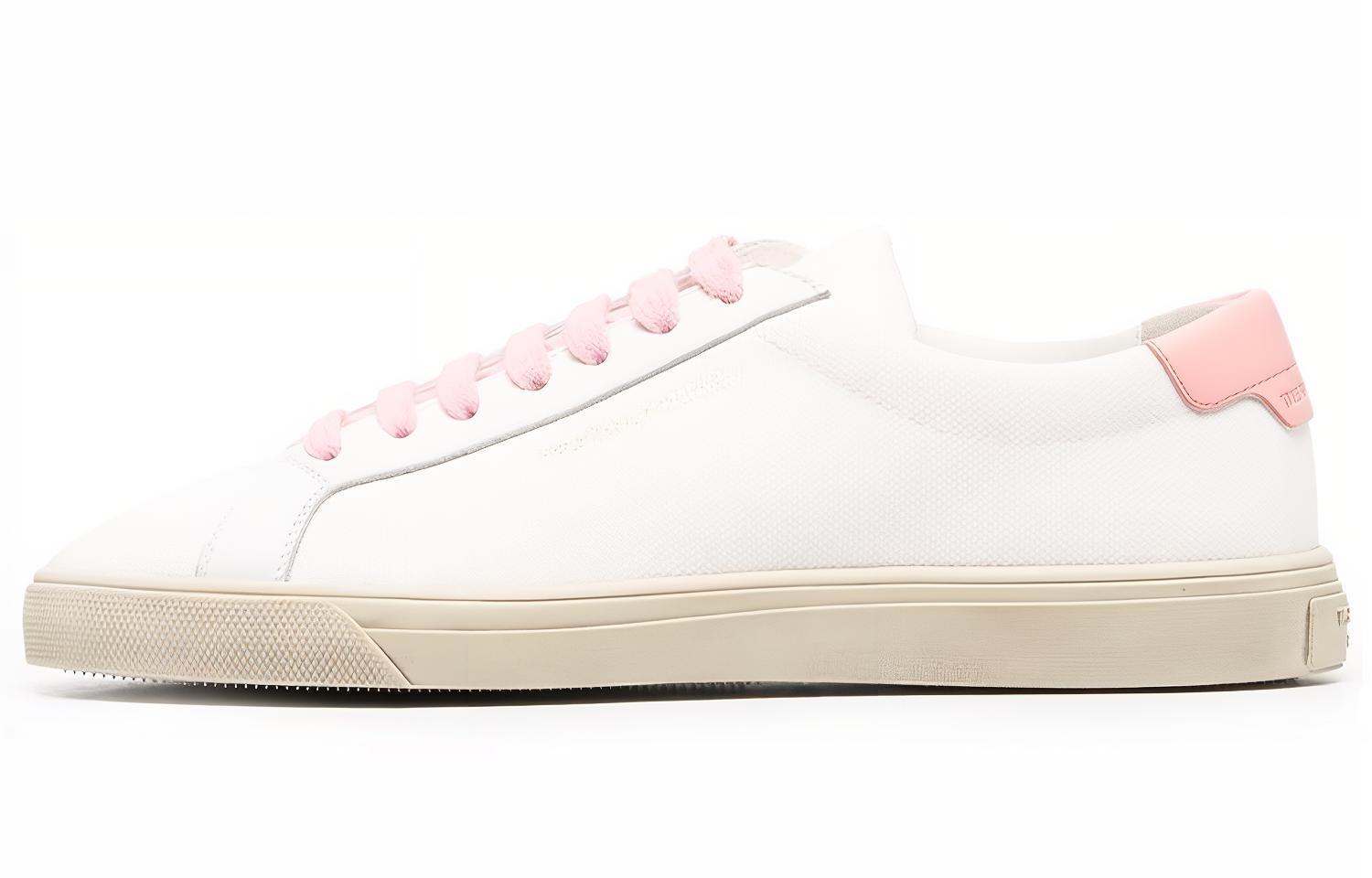 (Women)  Saint Laurent Andy Low 'White Pink'  606831-12N70-9035