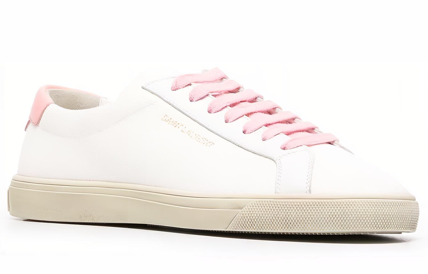 Lookbook (W) Saint Laurent Andy Low ''Bianco Rosa'' 606831-12N70-9035