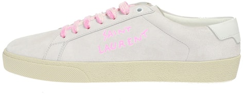 (Women) Saint Laurent Court Classic SL-06 'Optic White Fluo Pink' 579988-0S020-9030 (Women) Saint Laurent Court Classic SL-06 'Optic White Fluo Pink' 579988-0S020-9030