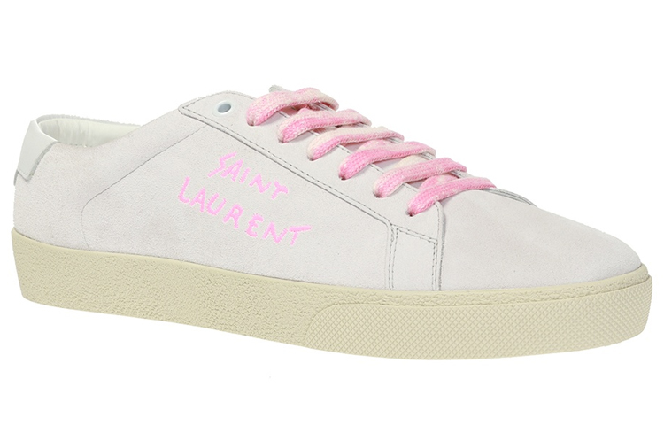 Order (W) Saint Laurent Court Classic SL-06 'Putih Optik Fluo Pink' 579988-0S020-9030