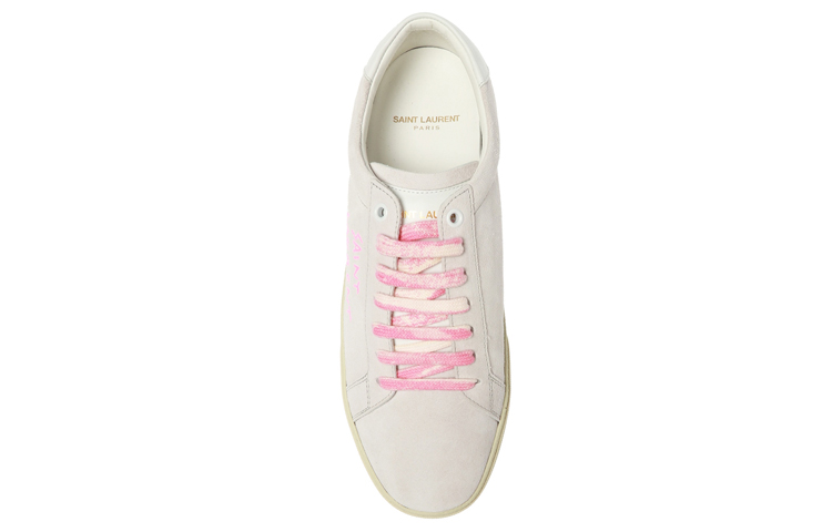 Shop (W) Saint Laurent Court Classic SL-06 'Putih Optik Fluo Pink' 579988-0S020-9030