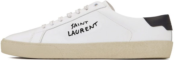 (Women) Saint Laurent Court Classic SL/06 Low 'Optic White Black' 610649-08G10-9061 (Women) Saint Laurent Court Classic SL/06 Low 'Optic White Black' 610649-08G10-9061