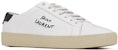 (W) Saint Laurent Court Classic SL/06 Low 'Putih Hitam Optik' 610649-08G10-9061