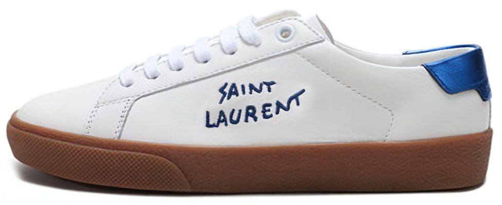 (Women) Saint Laurent Court Classic SL/06 Low 'White Pearl Blue' 610649-0ZS70-9587 Buy (Women) Saint Laurent Court Classic SL/06 Low 'White Pearl Blue' 610649-0ZS70-9587