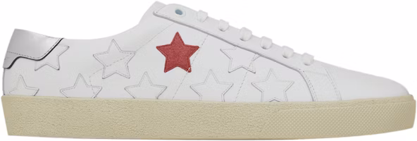 (Women) Saint Laurent Court Classic SL/06 Low 'White Pink Stars' 592541-00ND0-9017 (Women) Saint Laurent Court Classic SL/06 Low 'White Pink Stars' 592541-00ND0-9017