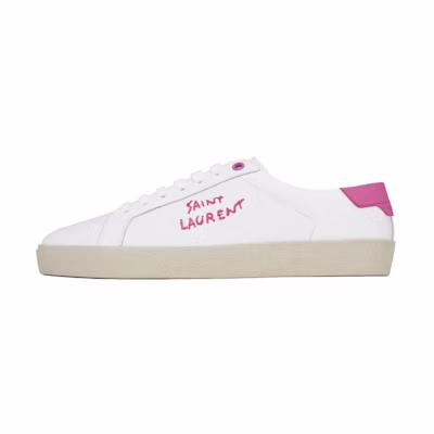 (W) Saint Laurent Court Classic SL/06 Low 'White Ivresse Pink'