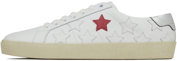 (Women) Saint Laurent Court Classic SL/06 Low 'White Pink Stars' 592541-00ND0-9017 (Women) Saint Laurent Court Classic SL/06 Low 'White Pink Stars' 592541-00ND0-9017