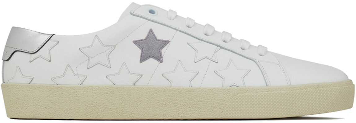 (Women) Saint Laurent Court Classic SL/06 Low 'White Pink Stars' 592541-00ND0-9017 Order (Women) Saint Laurent Court Classic SL/06 Low 'White Pink Stars' 592541-00ND0-9017