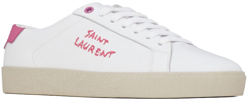 (Women)  Saint Laurent Court Classic SL/06 Low 'White Ivresse Pink'  610649-00NI0-9052 Lookbook (Women)  Saint Laurent Court Classic SL/06 Low 'White Ivresse Pink'  610649-00NI0-9052