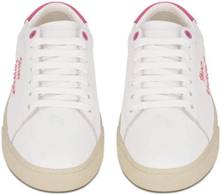 (W) Saint Laurent Court Classic SL/06 Low ''Blanc Ivresse Rose'' 610649-00NI0-9052 Shop (W) Saint Laurent Court Classic SL/06 Low ''Blanc Ivresse Rose'' 610649-00NI0-9052