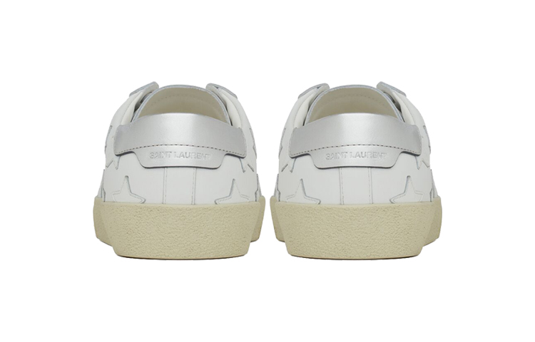 Shop (W) Saint Laurent Court Classic SL/06 Rendah 'Putih Bintang Merah Jambu' 592541-00ND0-9017