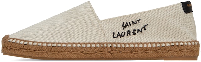 (Women) Saint Laurent Embroidered Espadrille 'Natural Beige' 605956-1P210-9380 (Women) Saint Laurent Embroidered Espadrille 'Natural Beige' 605956-1P210-9380