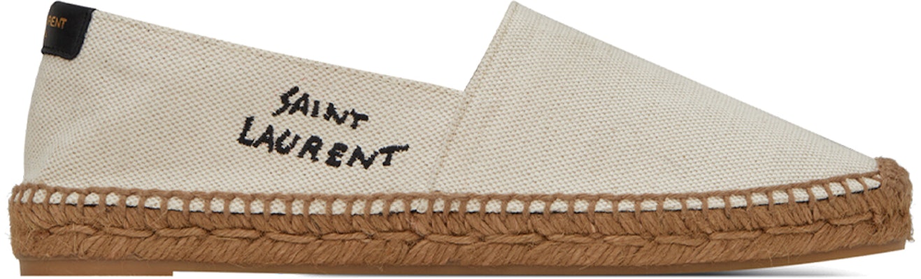 (Women) Saint Laurent Embroidered Espadrille 'Natural Beige' 605956-1P210-9380 Order (Women) Saint Laurent Embroidered Espadrille 'Natural Beige' 605956-1P210-9380