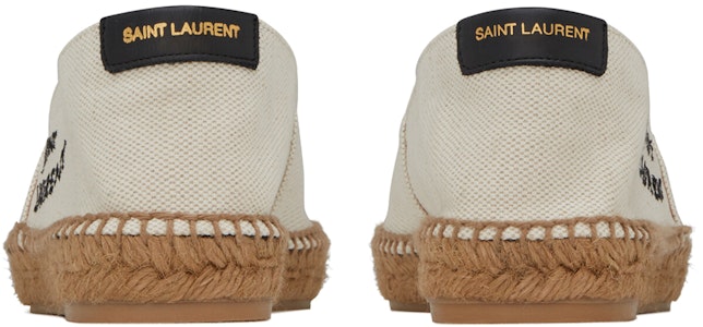 (W) サンローラン ナチュラルベージュ 刺繍 エスパドリーユ 605956-1P210-9380 Purchase (W) サンローラン ナチュラルベージュ 刺繍 エスパドリーユ 605956-1P210-9380