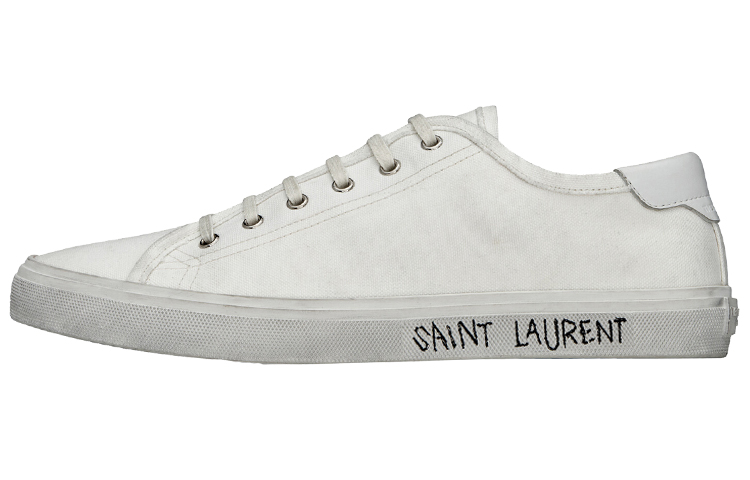 (Women)  Saint Laurent Malibu Low 'Optic White'  606446-GUZ20-9030