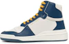 Buy (W) Saint Laurent SL-24 Mid ''Off White Navy Yellow'' Sneakers 610619-AAAI5-9083