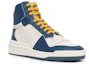 Lookbook (W) Saint Laurent SL-24 Mid ''Off White Navy Yellow'' Sneakers 610619-AAAI5-9083