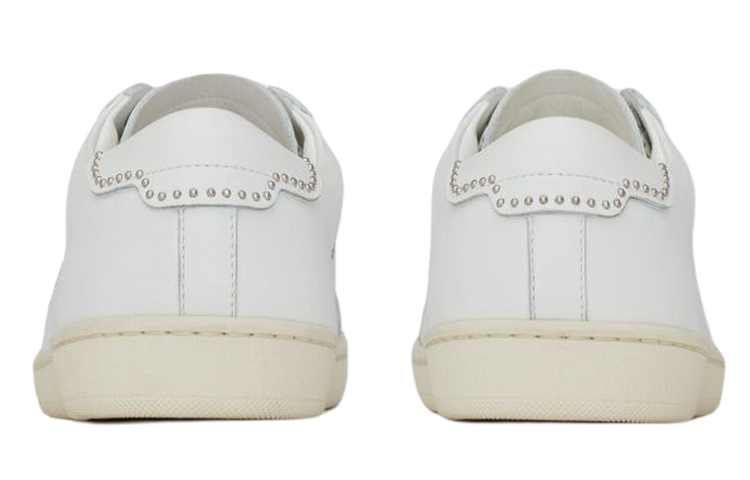 Shop (Women)  Saint Laurent SL-08 'Blanc Optique Studded'  711246-AAASW-9030