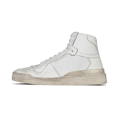 (W) Saint Laurent SL-24 Mid 'Distressed - Optic White'
