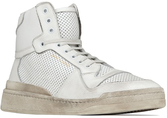 (W) Saint Laurent SL-24 Mid 'Distressed - Putih Optik' 610619-04LB0-9030 Order (W) Saint Laurent SL-24 Mid 'Distressed - Putih Optik' 610619-04LB0-9030
