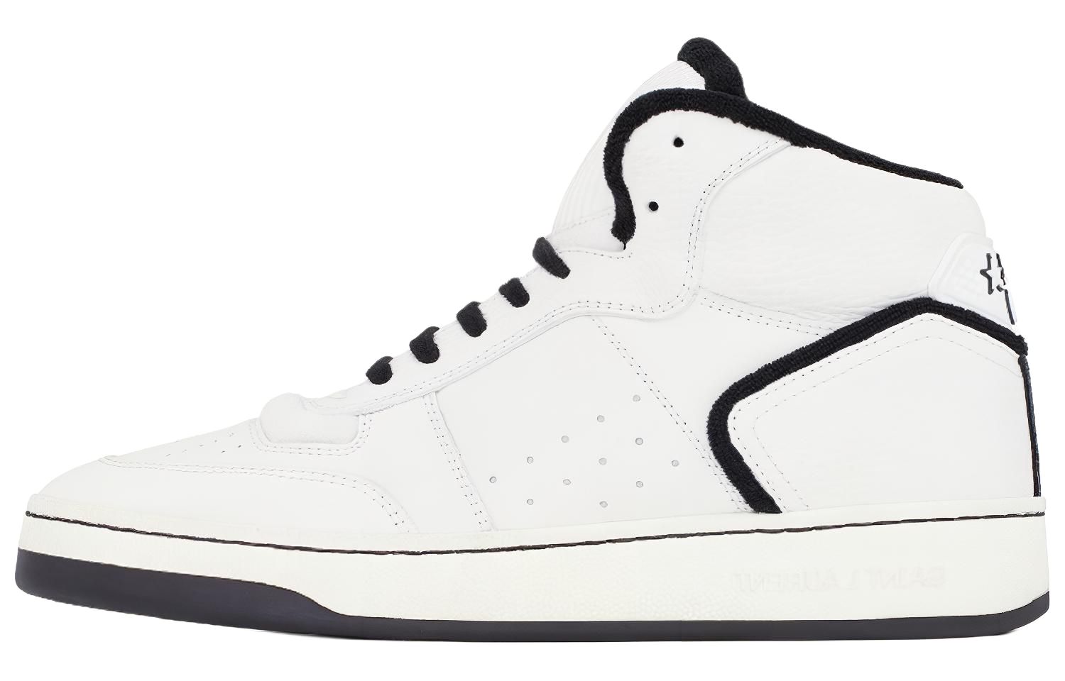 (Women)  Saint Laurent SL-80 Mid 'Optical White Black'  713655-AABV5-1006