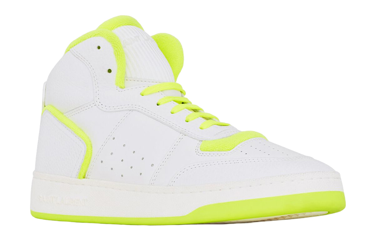 (W)  Saint Laurent SL-80 Mid 'Optical White Fluo Yellow' 圖 2