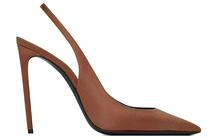 Order (W) Saint Laurent Zoe Slingback Pumps 'Coklat Pekan' 702753-9QN00-2210