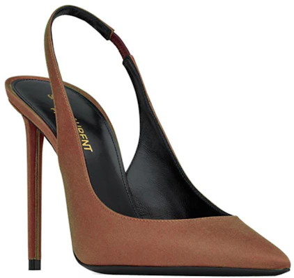 (W) Saint Laurent Zoe Slingback Pumps ''Brun Pécan'' 702753-9QN00-2210 Shop (W) Saint Laurent Zoe Slingback Pumps ''Brun Pécan'' 702753-9QN00-2210