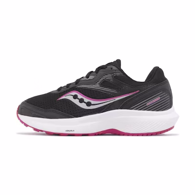 (W) Saucony Cohesion 16 Wide 'Black Fuchsia'