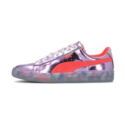 (W) Sophia Webster Puma Basket Candy Princess 'Metallic Pink Fiery Coral'