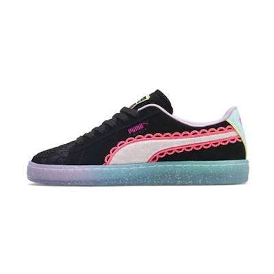 (W) Sophia Webster Puma Suede 'Black Fiery Coral'