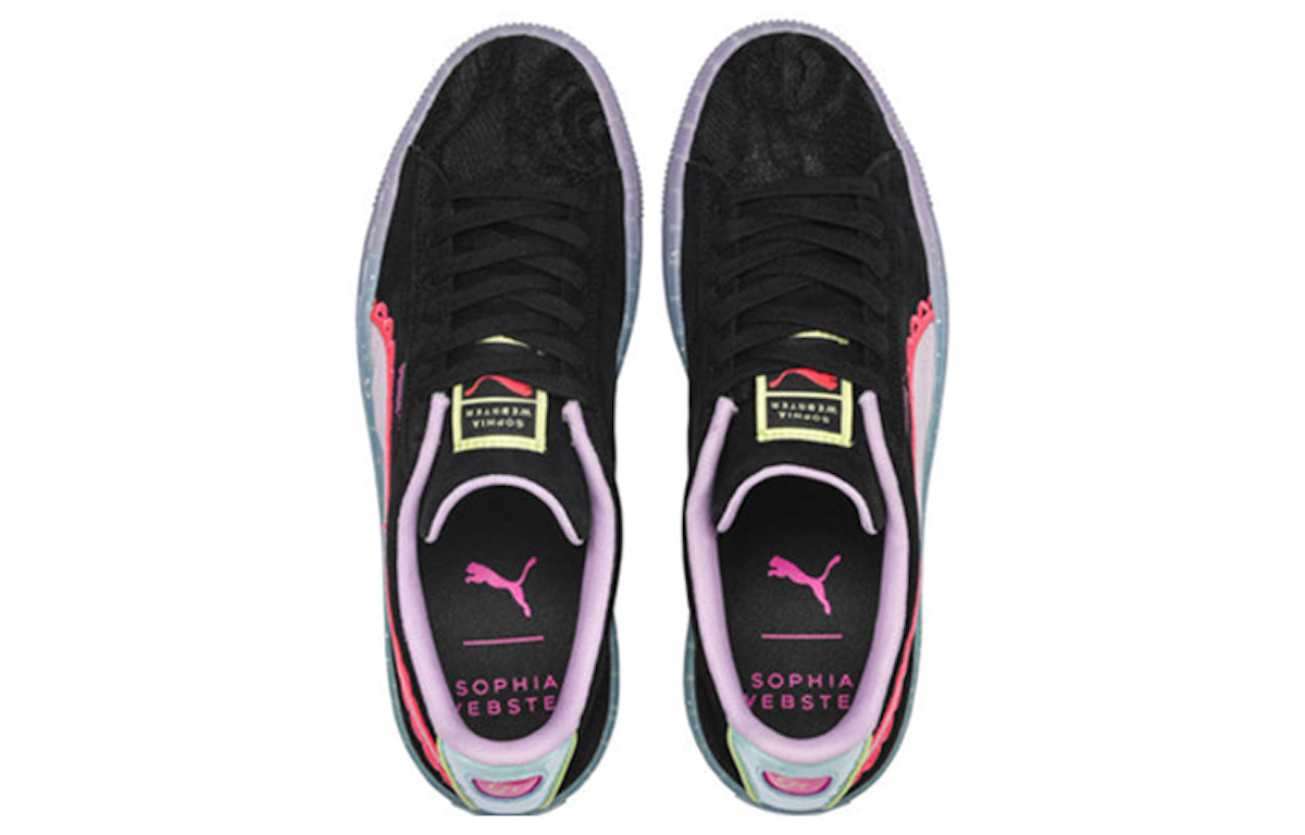 (Women) Sophia Webster x Puma Suede 'Black Fiery Coral'