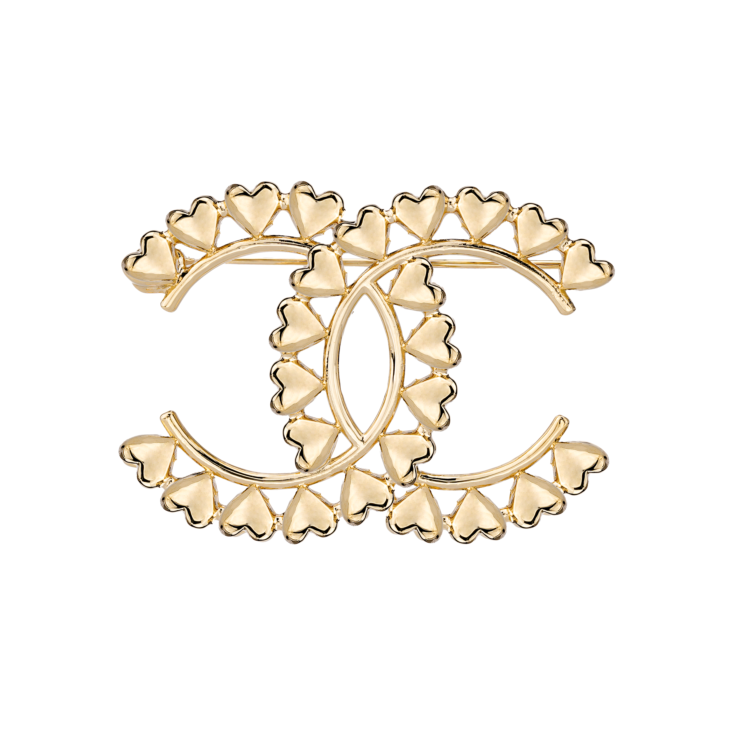 Lookbook (W) [春夏 2023] CHANEL 經典雙C愛心金屬胸針 女款 ABA277-B10485-NN008