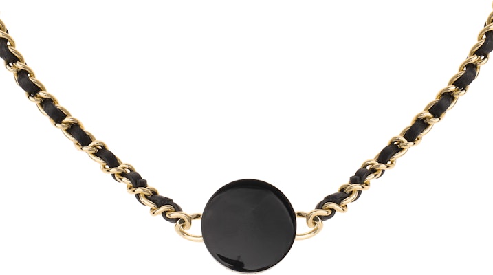(W) 【春夏 23】シャネル ダブルCロゴ ボタン チョーカーネックレス ゴールド/ブラック レディース ABA006-B09999-NL990 Lookbook (W) 【春夏 23】シャネル ダブルCロゴ ボタン チョーカーネックレス ゴールド/ブラック レディース ABA006-B09999-NL990