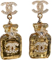 (Women) 【SS23】CHANEL 23S Transparent Perfume Bottle Classic CC Star Orange Earrings Women ABA840-B10935-NN980 (Women) 【SS23】CHANEL 23S Transparent Perfume Bottle Classic CC Star Orange Earrings Women ABA840-B10935-NN980