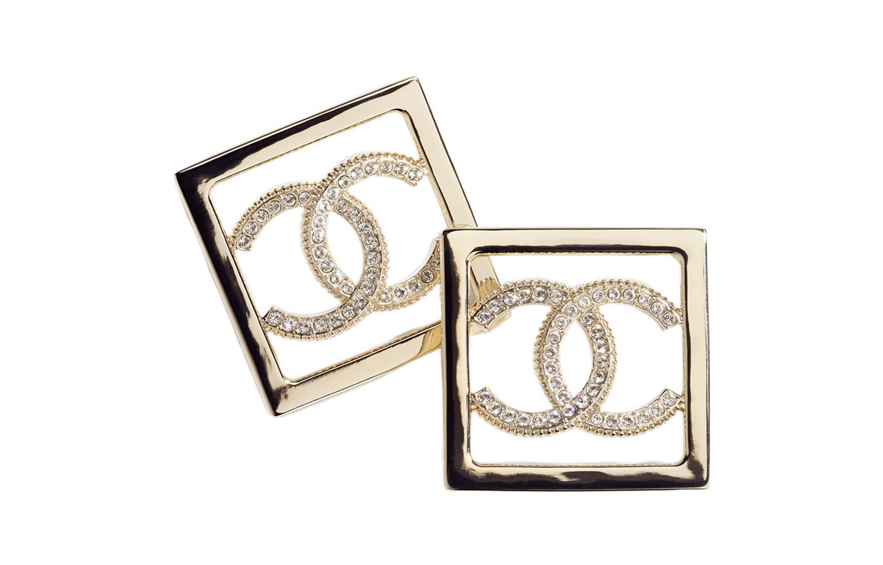 Order (Women) 【SS23 New】 CHANEL Classic Logo Square Earrings Gold Women’s ABA289-B10466-NM942