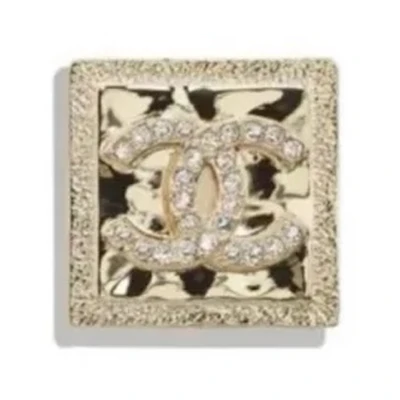 (Women) 【SS23 New】 CHANEL Trendy Square Brooch for Women - Gold. AB2468-B010203-NK674
