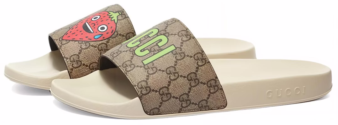 (W) Supreme x Gucci 拖鞋 '草莓' 703815-U1F00-8462 Order (W) Supreme x Gucci 拖鞋 '草莓' 703815-U1F00-8462