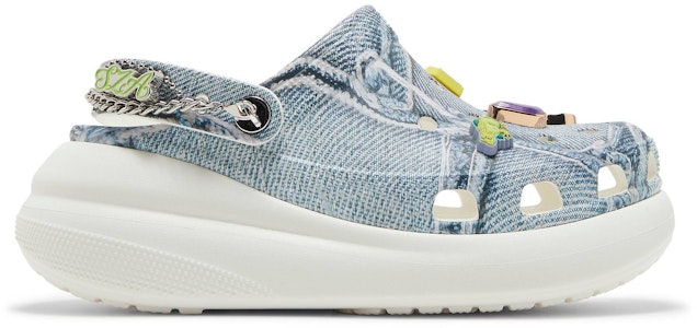 SZA x 크록스 클래식 크러쉬 클로그 "데님" 208335-90H Buy SZA x 크록스 클래식 크러쉬 클로그 "데님" 208335-90H