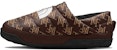 (W) The North Face Nuptse Mule 'Cetakan Monogram Coklat Arang' NF0A5G2B-OJM