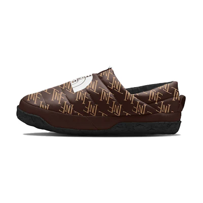 (W) The North Face Nuptse Mule 'Coal Brown Monogram Print'