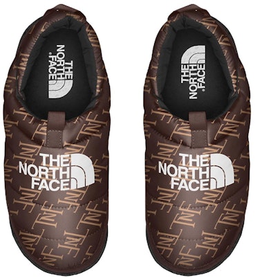 (女款)The North Face Nuptse 羊毛拖鞋 '煤褐色字母印花' NF0A5G2B-OJM Shop (女款)The North Face Nuptse 羊毛拖鞋 '煤褐色字母印花' NF0A5G2B-OJM